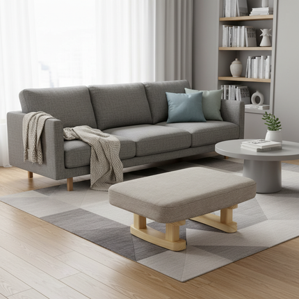 1Pc Creative Small Wood Stool Foot Rest Sofa Living Room Chair - gallery 1