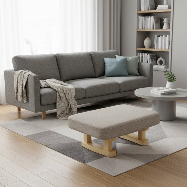 1Pc Creative Small Wood Stool Foot Rest Sofa Living Room Chair - gallery 1