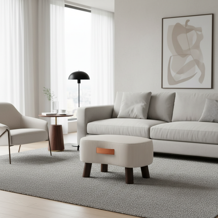 Simple Shoe Changing Stool Living Room Sofa Pedal Stool Coffee Soft Bag Household Nordic Furniture Shoe Bench Dining - gallery 1