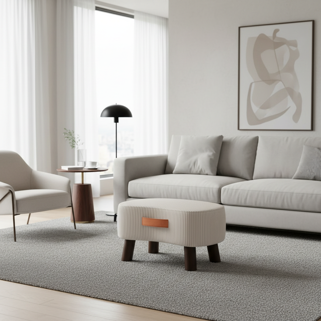 Simple Shoe Changing Stool Living Room Sofa Pedal Stool Coffee Soft Bag Household Nordic Furniture Shoe Bench Dining - gallery 1