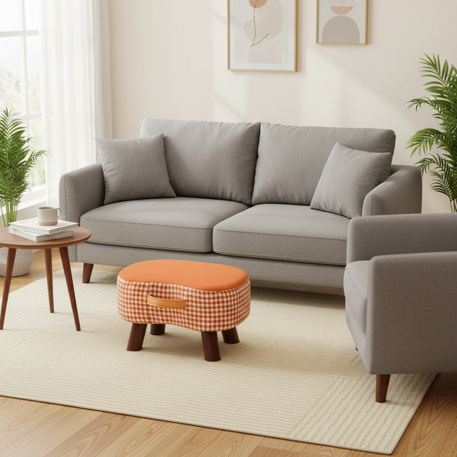 Sofa Footrests Soft Bag Chair Simple Change Shoes Stool Living Room Coffee Desk Footrest Repose Stools Small Table Low Chairs - gallery 1