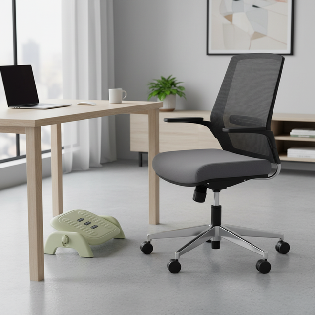 Ergonomic Massage Footstool Durable Detachable Foot Rest Stool Feet Support Adjustable Height Footrest Cushion Living Room - gallery 1