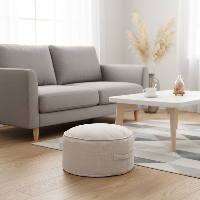 Tea Ceremony Floor Poufs With Fillings Cotton Linen Tatami Footstool Ottoman Thicken Meditation Cushion Yoga Round Cushion Futon - gallery 1