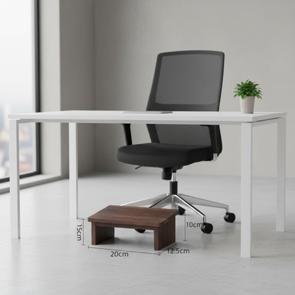 Solid Wood Footrest With Sloping Surface office Footrest Under the Desk Footstool Wooden Foot Rest Stool Pain Relief Office Foot - gallery 1