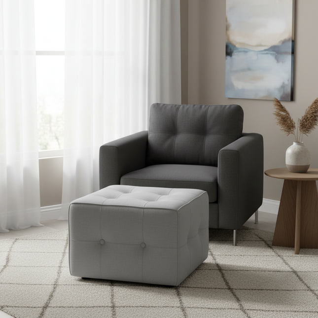 Solid Wood Storage Ottoman, Large Capacity Home Sofa Box, Movable Leather Bed End Bench, Wear-Resistant Entryway Shoe Stool - gallery 1