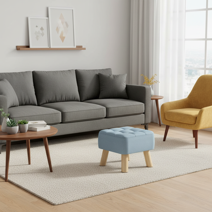 Solid Low Stool For Kids Foot Stool Durable Round Nesting Stools Comfortable And Soft Toddlers Playroom And Daycare House hold - gallery 1