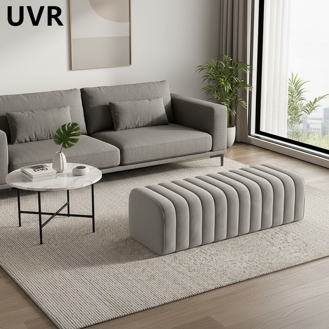 UVR Light Luxury Shoeshine Bench Modern Simple Doorway Entrance Chair Bedroom Bedside Bench Living Room Sofa Footrest Chair - gallery 1