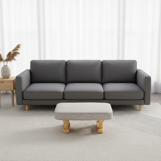 Colofull Small Wooden Stool Footrest Seat with Non-Slip Pad Small Square for Household Living Room Hallway Sofa Tea Stools - gallery 1