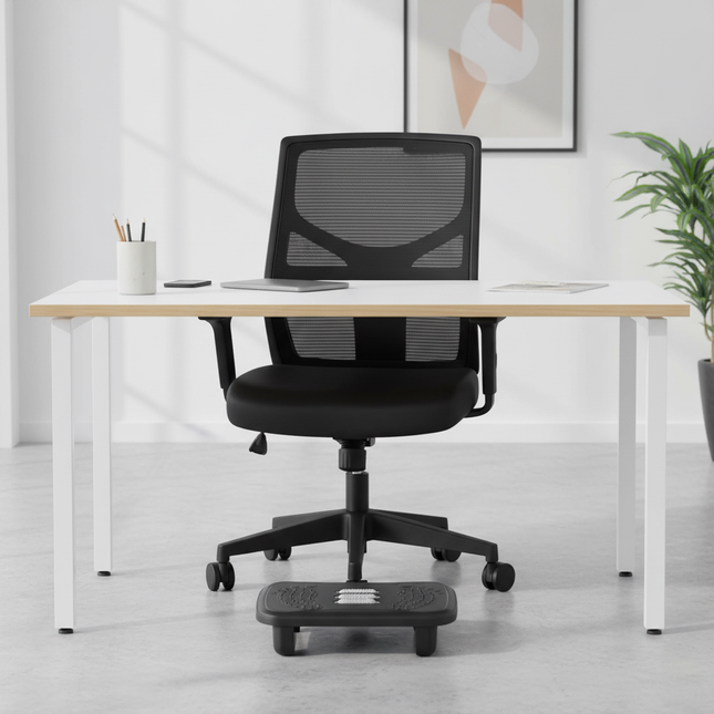 Portability Foot Rest Under Desk Footrest Ergonomic Foot Stool with Massage Rollers Foot Rest for Home Office Work Fast Ship - gallery 1