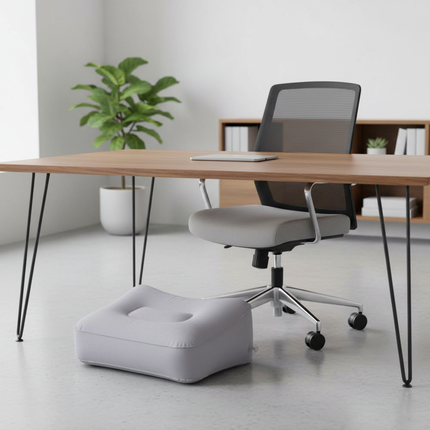 Inflatable Soft Footrest Pillow PVC Inflatable Foot Rest Pillow Cushion Air Travel Office Home Leg Up Relaxing Feet Almohada - gallery 1