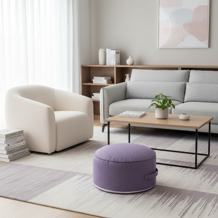 Tea Ceremony Floor Poufs With Fillings Cotton Linen Tatami Footstool Ottoman Thicken Meditation Cushion Yoga Round Cushion Futon - gallery 1