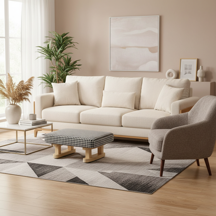 1Pc Creative Small Wood Stool Foot Rest Sofa Living Room Chair - gallery 1