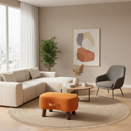 Potable Small Wood Chair Household Shoe Changing Stool Sofa Living Room Foot Rest Stool Tea Table Children Bathroom Footstool - gallery 1