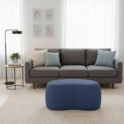 Luxury Stool INS Lamb Changing Wool Foot Stool Bedroom Pouf Nordic Shoe Ottoman Creative Design Living Room Floor Sofa Bench - gallery 1