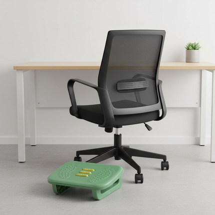 Foot Rest Under Desk Leg Rest with Roller Massage Foot Nursing Stool Foot Stool for Car Computer Desk Women Men Living Room Home - gallery 1