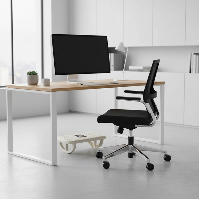 Rocking Footrest for under Desk Ergonomic Desk Leg Rest Rocker Balance Board Comfortable Foot Stool - gallery 1