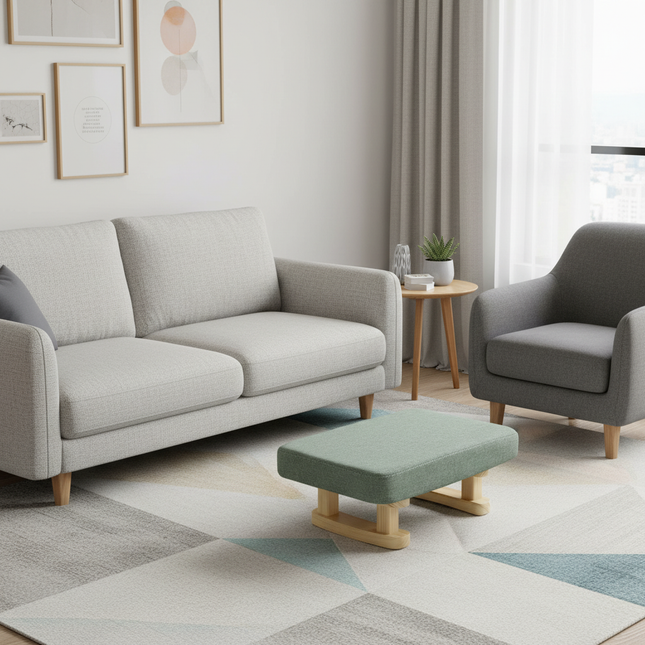 1Pc Creative Small Wood Stool Foot Rest Sofa Living Room Chair - gallery 1