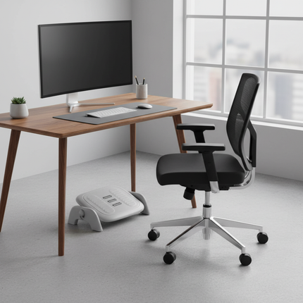 Ergonomic Massage Footstool Durable Detachable Foot Rest Stool Feet Support Adjustable Height Footrest Cushion Living Room - gallery 1