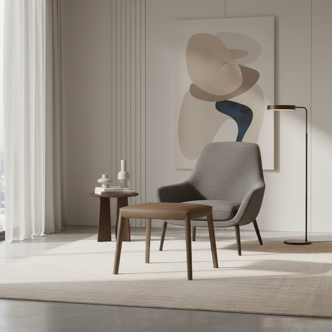 French Footstool Saddle Leather Stool Home Stackable Bench Living Room Small Stools Entrance Porch Shoe Changing Stools - gallery 1