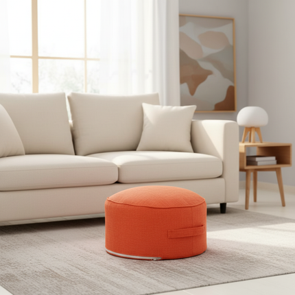 Tea Ceremony Floor Poufs With Fillings Cotton Linen Tatami Footstool Ottoman Thicken Meditation Cushion Yoga Round Cushion Futon - gallery 1