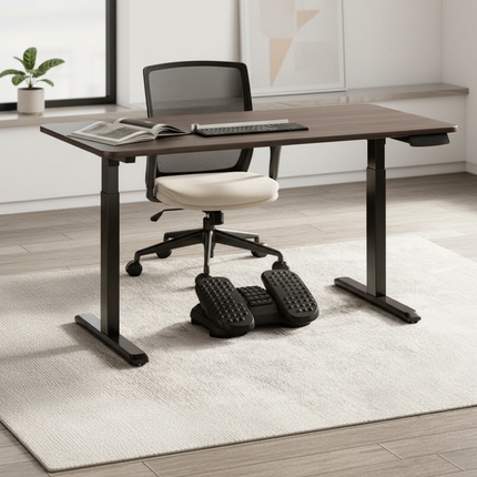 Ergonomic Foot Rest for Office Desk Anti-Slip Foot Stool with Adjustable Height Under Desk Leg Rest for Varicose Vein Prevention - gallery 1
