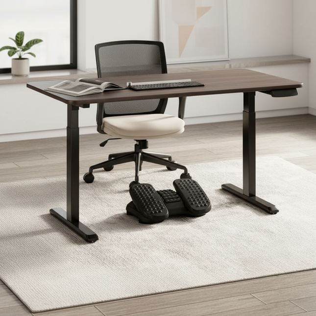 Ergonomic Foot Rest for Office Desk Anti-Slip Foot Stool with Adjustable Height Under Desk Leg Rest for Varicose Vein Prevention - gallery 1