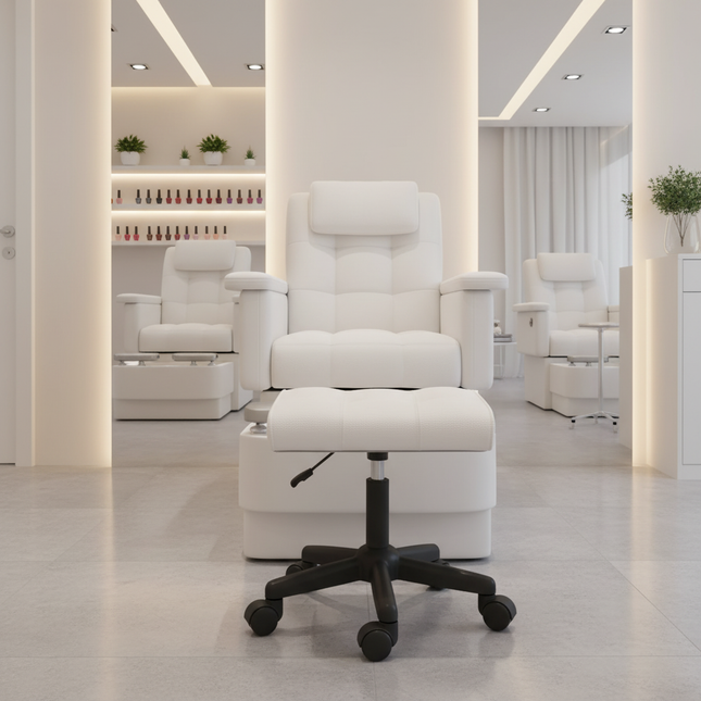 Nap Rest Foot Lift Foot Pedal Raised Foot Office Sofa Home Dressing Nail Art Stool - gallery 1