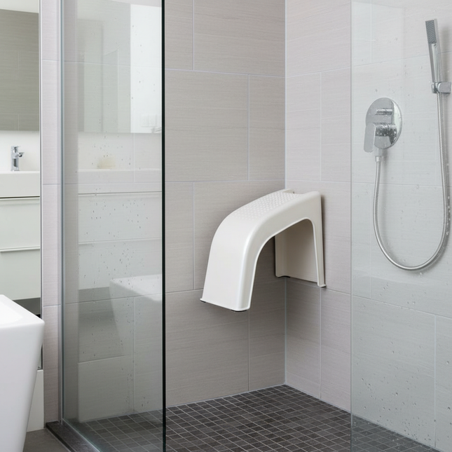 Manicure Pedicure Stool with Grooves Storage Shower Foot Holder Stand Anti-skid Universal Plastic Shaving Toenail Leg Rest Stand - gallery 1