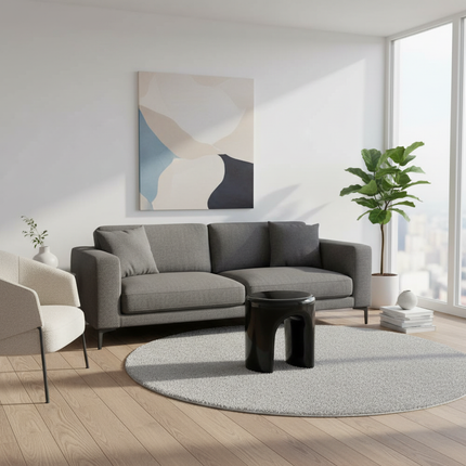 Nordic Simple Round Stool Creative Side Table Stool for Home Living Room Designer Low Stool Popular Small-sized Apartment - gallery 1