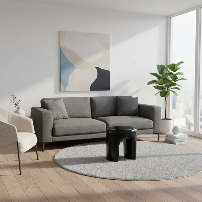 Nordic Simple Round Stool Creative Side Table Stool for Home Living Room Designer Low Stool Popular Small-sized Apartment - gallery 1