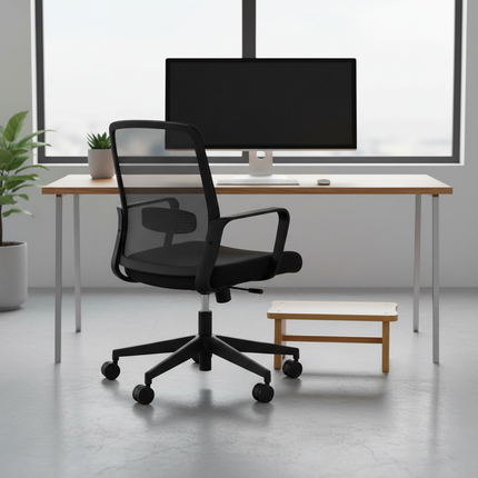 Bamboo Foot Stool Bedside Vintage Step Stool Foot Rest Under Desk Anti Slip Step Stool For Home Bedroom Bathroom Office Kitchen - gallery 1