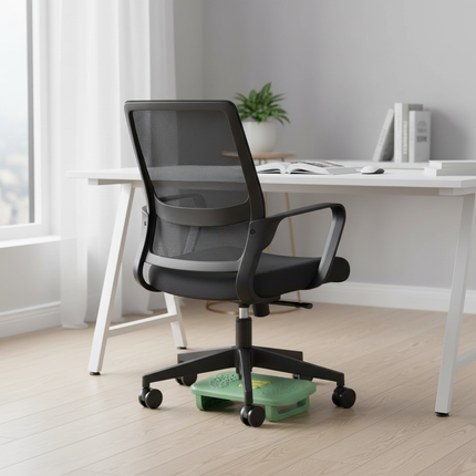 Foot Stool for Work Desk with 180 Degree Shake Design Massage Rollers Suitable for Working Gaming - gallery 1