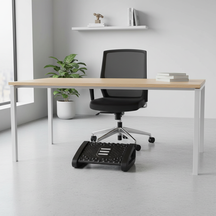 Height Adjustable Office Foot Stool Thickened PP Design Relieve Instep Fatigue Under Desk Footrest Strong Bearing for toilet - gallery 1