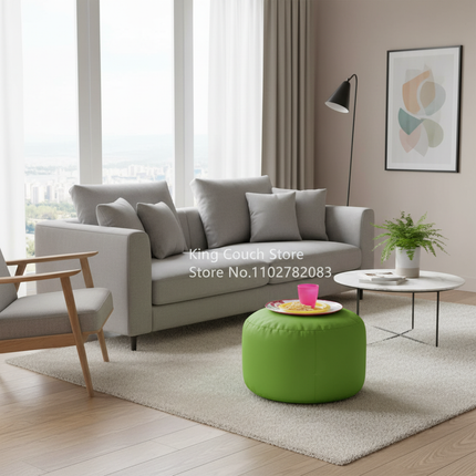 foot rest relaxing custom folding furniture wholesale round footstool makeup stools polyester sofa ottoman modern pouf chair - gallery 1