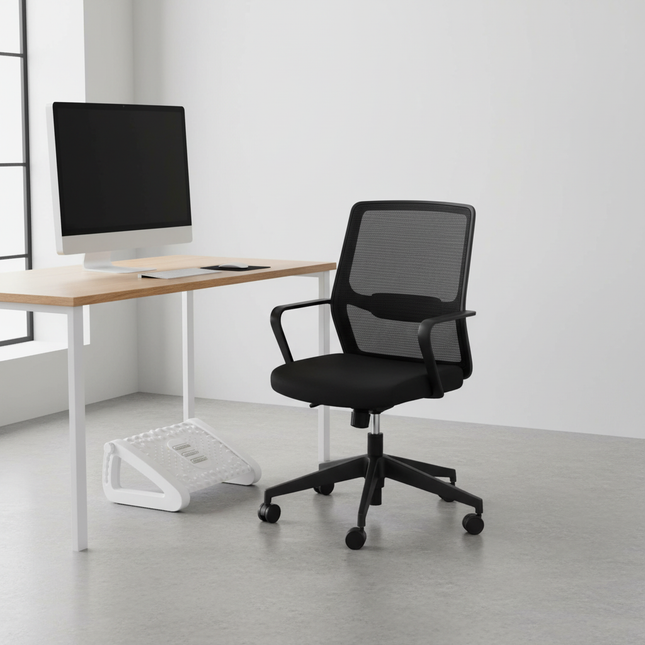 Feet Stool Chair Under Desk Footrest Foot Resting Stool with Massage Ergonomic Office Footrest Under Desk Height Adjustable - gallery 1