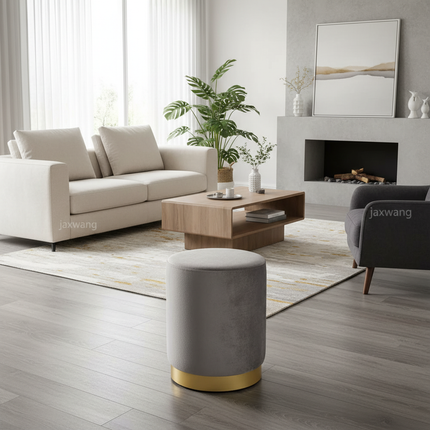 Modern Soft Velvet Bed Footrest Stools Ottomans Entrance-hall Shoes Stool Living Room Furniture Dresser Chair Pouf Footstool N - gallery 1