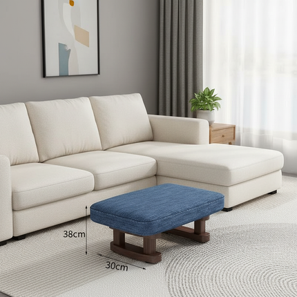 Colorful Small Wooden Stool with Non-Slip Pad Footrest Seat Square Household Living Room Hallway Sofa Tea Stools - gallery 1
