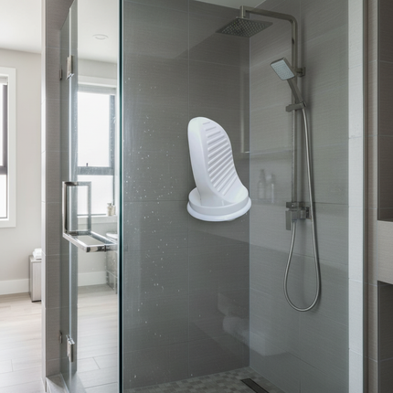 Bathroom Shower Foot Rest with Suction Cups Non Slip Pedal Step Aid for Washing Feet Grip Holder Safe Foot Support for Elderly​ - gallery 1