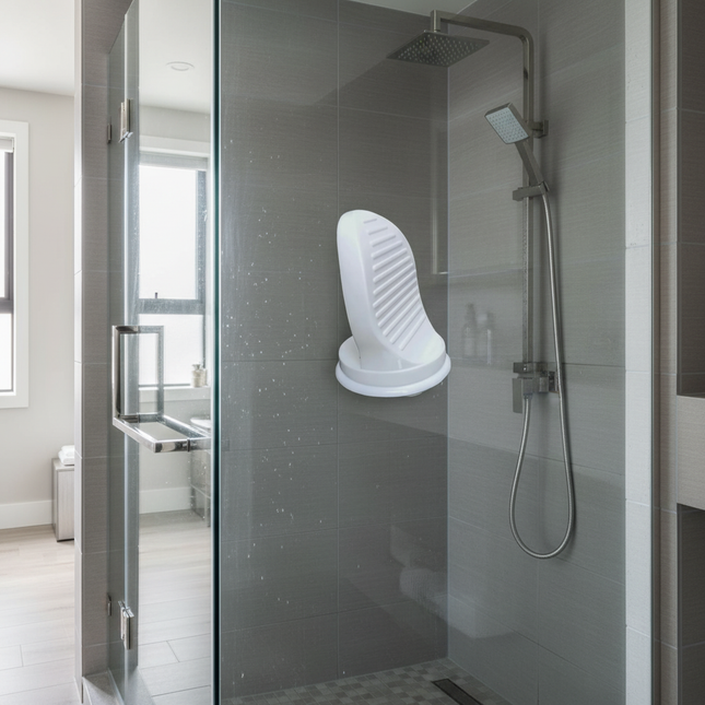 Bathroom Shower Foot Rest with Suction Cups Non Slip Pedal Step Aid for Washing Feet Grip Holder Safe Foot Support for Elderly​ - gallery 1