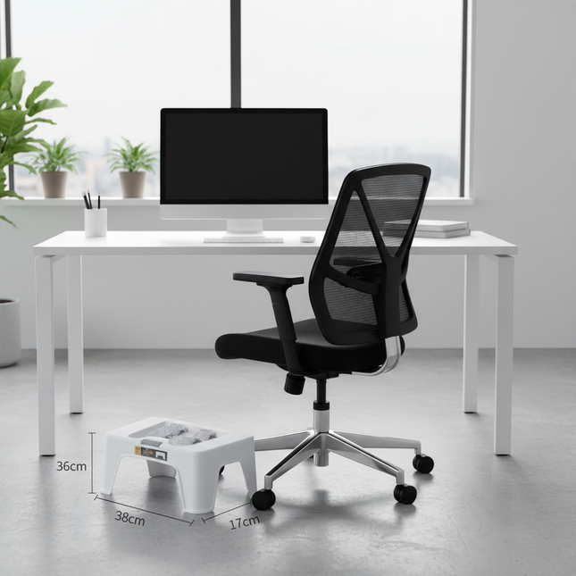 Ottoman Anti-tilting Erlang Legs Six-gear Adjustable Footstool Office Table Foot Pedal - gallery 1