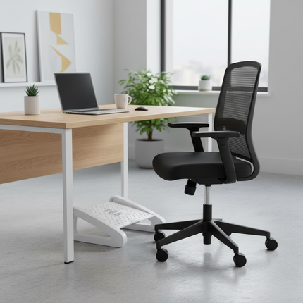 Foot Rest for Under Desk Adjustable Foot Rest Ergonomic Foot Stool Massage for Pressure Relief Portable Footstool Leg Rest Desk - gallery 1