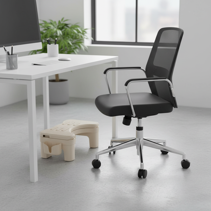 Foot Rest for Under Desk Adjustable Comfortable Foot Stool Portable Offices Footrests with Massage for Birthday Christmas party - gallery 1