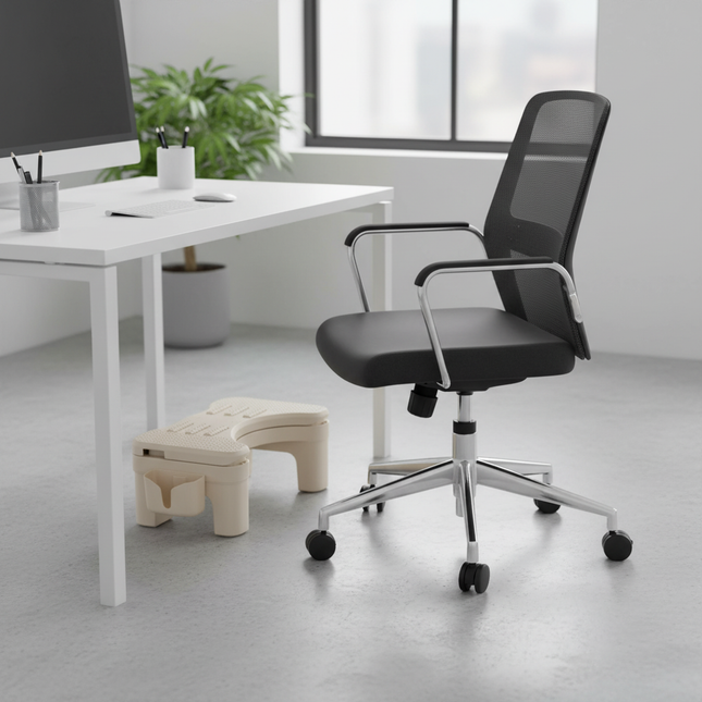 Foot Rest for Under Desk Adjustable Comfortable Foot Stool Portable Offices Footrests with Massage for Birthday Christmas party - gallery 1