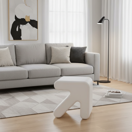 Warming New Style  Modern Simple Arrow Stool Creative Plastic Small Love Stool Fitting Room Door Shoe Stool Rest Stool - gallery 1