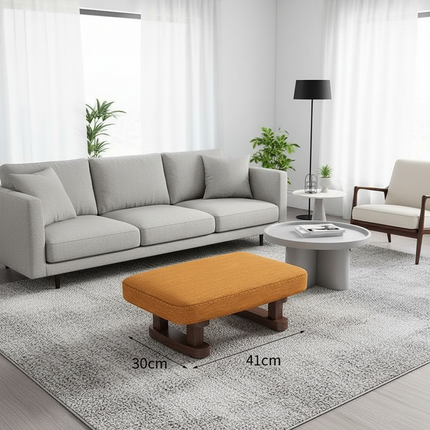 Colorful Small Wooden Stool with Non-Slip Pad Footrest Seat Square Household Living Room Hallway Sofa Tea Stools - gallery 1