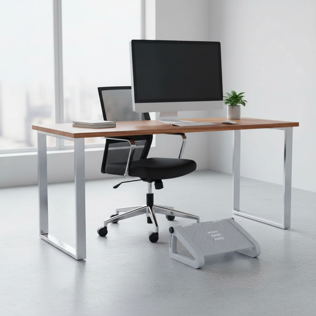 Foot Rest Foot Stool with Roller Massage and 6 Height Settings Comfortable Foot Stool Home Footrest for Under Desk Support - gallery 1