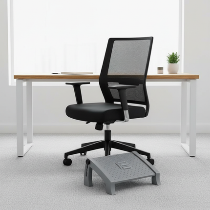 Office Footrest Ergonomic Plastic Stool Foot Massage Stool Adjustable Step and Pad Footrest - gallery 1