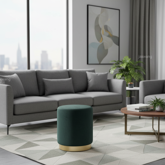 Modern Soft Velvet Bed Footrest Stools Ottomans Entrance-hall Shoes Stool Living Room Furniture Dresser Chair Pouf Footstool N - gallery 1