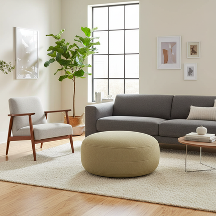 Lazy Sofa Ottoman Foot Stool Cover No Inner Modern Designed Footstool Side Table Chair Stool Versatile Low Stool Sofa - gallery 1