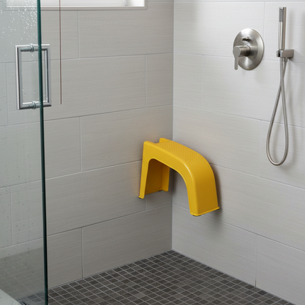 Manicure Pedicure Stool with Grooves Storage Shower Foot Holder Stand Anti-skid Universal Plastic Shaving Toenail Leg Rest Stand - gallery 1